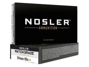 Nosler 60141 Match Grade RDF 28Nosler 185gr RDF Hollow Point Boat Tail 20 Per Box/10 Case