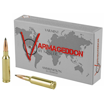 Nosler Varmageddon Hyper Velocity Centerfire Ammunition, 6.5 Creedmoor, Flat Base Tipped, 90 Grain - 20 Cartridge Box ( 20 / 1 )
