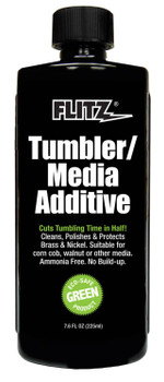 Flitz TA04835 Tumbler Media Additive  Compatible wCorn Cob  Walnut Media 7.6 oz. Squeeze Bottle UPC: 065925048858