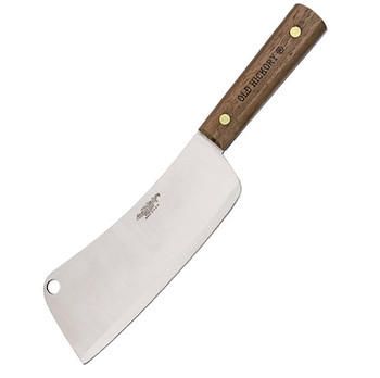 Ontario Cleaver Knife 7.0 in Blade Hardwood Handle UPC: 071721070603
