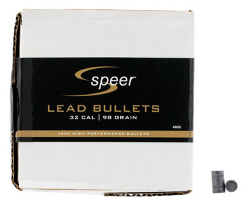Speer 4600 Handgun  32 Cal .314 98 gr Lead Wadcutter 1000 Per Box UPC: 076683046000