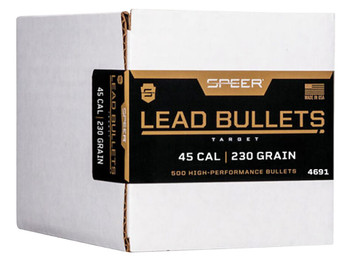 Speer 4691 Handgun 45Cal 230gr Lead Round Nose 500 Per Box/1 Case