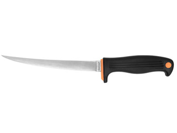 Kershaw 1257X Clearwater 7" Fixed Fillet Plain Satin 420J2 SS Blade Black Co-polymer Handle Includes Sheath