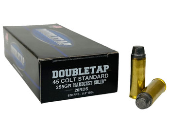DoubleTap Ammunition 45CS255HC 45Colt 225gr Hardcast Solid 20 Per Box/25 Case