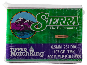Sierra 7407C Tipped MatchKing 6.5Creedmoor 107gr Tipped MatchKing 500/Box