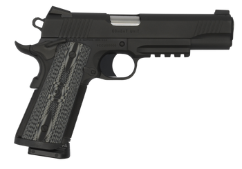 Colt Mfg O1080RGCCU CCU Rail Government 45 ACP 8+1 5" Stainless National Match Barrel, Matte Black DLC Serrated Stainless Steel Slide & Frame w/Picatinny Rail Black Scalloped G10 Grip, Ambidextrous   