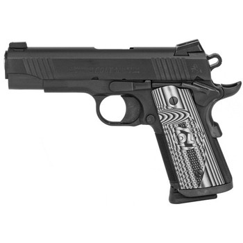 Colt Mfg O9842CCU 1911 Commander Combat Unit 9mm Luger 4.25" 9+1 Black PVD Black PVD Stainless Steel Slide Checkered & Scalloped Gray G10 Grip                                                          
