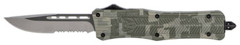 CobraTec Knives MADCCTK1MDS CTK1  Medium 3 OTF Part Serrated D2 Steel Blade Army DigiCamo Aluminum Handle Features Glass Breaker Includes Pocket Clip UPC: 099654023718