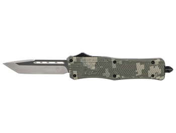 CobraTec Knives MADCCTK1MTNS CTK-1 Medium 3" OTF Tanto Plain D2 Steel Blade/Army DigiCamo Aluminum Handle Features Glass Breaker Includes Pocket Clip