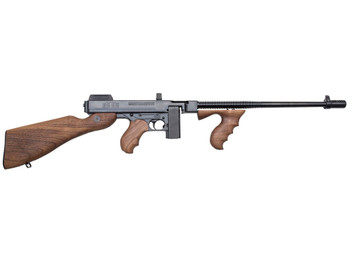 Thompson T110S 1927A-1 Deluxe 45 ACP Caliber with 16.50" Barrel, 10+1 Capacity (Stick), Blued Metal Finish, American Walnut Stock Wood Grip Right Hand