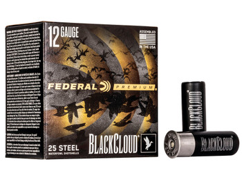 Federal PWBX1472 Black Cloud FS 12Gauge 2.75" 1 1/8oz 2Shot 25 Per Box/10 Case