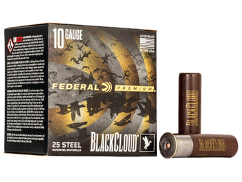 Federal PWBX1072 Black Cloud FS 10Gauge 3.50" 1 5/8oz 2Shot 25 Per Box/10 Case