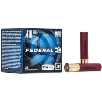 Federal Top Gun 410 Bore Shotshell Ammunition, 2 3/4 Inch, 1330 FPS, 1 1/8 Ounce, #8 Shot - 25 Cartridge Box ( 25 / 1 )