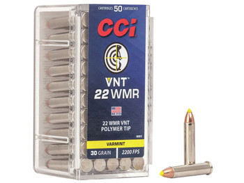 CCI 969CC VNT Rimfire 22WMR 30gr Varmint Tipped 50 Per Box/40 Case
