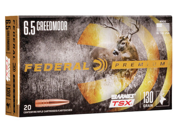 Federal P65CRDBTSX1 Premium 6.5Creedmoor 130gr Barnes TSX 20 Per Box/10 Case