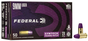 Federal Syntech Action Pistol, 9MM, 150Gr, Total Synthetic