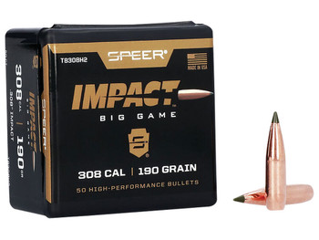 Speer TB308H2 Impact 30Cal 190gr Speer Impact 50 Per Box/5 Case