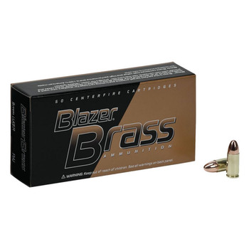 CCI Blazer Subsonic Centerfire Ammunition, 9mm Luger, Full Metal Jacket, 147 Grain - 50 Cartridge Box ( 50 / 1 )