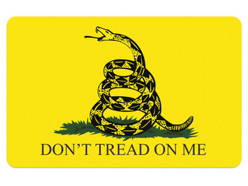 TekMat TEKR17GADSDEN Gadsden Flag Cleaning Mat Black/Yellow Rubber 11"x17" Snake/"Don't Tread On Me