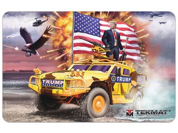 TekMat TEKR17TRUMP Trump Cleaning Mat Multi-Color Rubber 11"x17" Trump Freedom Portrait