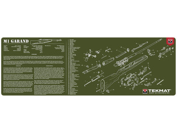 TekMat TEKR36M1GARAND-OD M1 Garand Cleaning Mat OD Green Rubber 12"x36" M1 Garand Parts Diagram