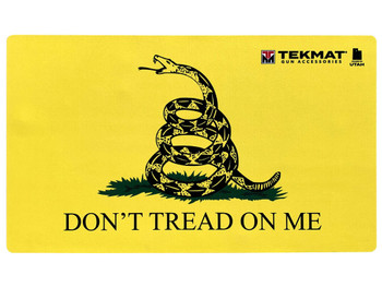 TekMat TEK42TREAD Don't Tread on Me Door Mat Black/Yellow Rubber 42" Long Snake/"Don't Tread On Me