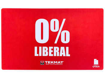 TekMat TEK42LIBERAL Zero Percent Liberal Door Mat Red Rubber 42" Long 0% Liberal