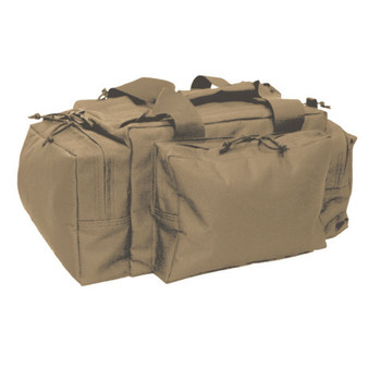Bob Allen 79015 MaxOps Tactical Range Bag Water Resistant Coated Tan Polyester with Storage Pockets Foam Padding  Webbing Carry Handles 20 x 10 x 9 Interior Dimensions UPC: 617867117705