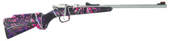 Henry H005MG Mini Bolt  22 Short 22 Long or 22 LR Caliber with 1rd Capacity 16.25 Barrel Matte Stainless Metal Finish  Muddy Girl Synthetic Stock Right Hand Youth UPC: 619835015020