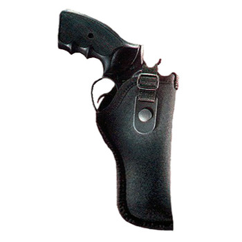 Uncle Mikes 21028 GunMate Hip Holster OWB Size 28 Black TriLaminate Belt Loop Fits Medium Frame Revolver Fits 4 Barrel Right Hand UPC: 638003210289
