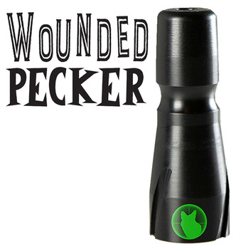 Predator Tactics 97507 Wounded Pecker  Closed Call Woodpecker Sounds Attracts Predators Black Polycarbonate UPC: 640265975073