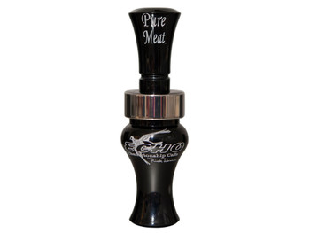 Echo Calls 79019 Pure Meat Open Call Double Reed Mallard Sounds Attracts Ducks Black Acrylic