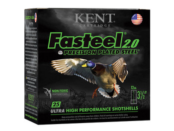 Kent Cartridge K1235FS404 Fasteel 2.0 12 Gauge 3.50" 1 3/8 oz 4 Shot 25 Per Box/ 10 Case