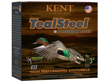 Kent Cartridge KTS123366 TealSteel Precision Steel 12Gauge 3" 1 1/4oz 6Shot 25 Per Box/10 Case