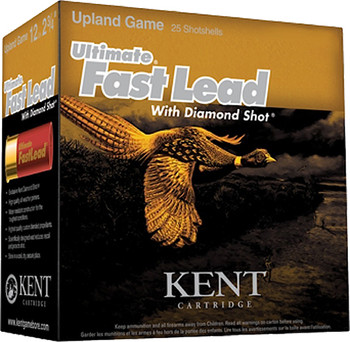 Kent Cartridge K122UFL366 Ultimate Fast Lead 12 Gauge 2.75 1 14 oz 6 Shot 25 Per Box 10 UPC: 656308402260