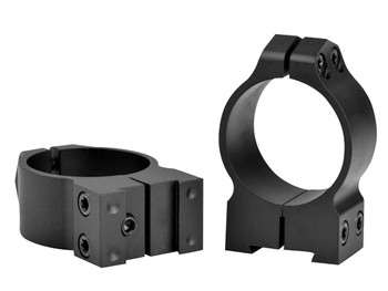Warne 14B1M Maxima Matte Black Steel 30mm Tube Medium Vertical Split Dovetail, 0 MOA Fits CZ 527