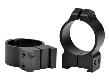Warne 14BM Maxima Matte Black Steel 30mm Tube Medium Vertical Split Dovetail, 0 MOA Fits CZ 550
