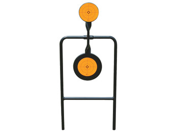 Caldwell 133565 Plink n Swing Double Spin Target Handgun Steel Black/Orange Impact Enhancement Motion 4.25