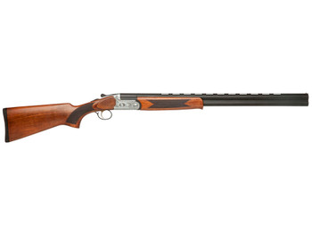Dickinson LLC GW12W28P Green Wing 12 Gauge 2rd 3" 28" Matte Black Vent Rib Barrel, Engraved Steel Receiver w/Satin Silver Metal Finish, Bead Front Sight, Wood Stock & Ejector