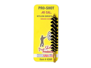 Pro-Shot 45NR Bore Brush .45 Cal Rifle #8-32 Thread Nylon Bristles Brass Core