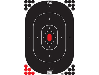 Pro-Shot SILHIN5PK SplatterShot Self-Adhesive Paper Black/Red 12"x17" Silhouette 5 Pack