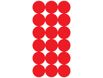 Pro-Shot P432M SplatterShot Repair Pasters Red 1" Self-Adhesive 432 Pasters