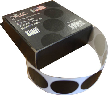 1IN REPAIR PATCHES - 500 ROLL BLACK PAT UPC: 709779901654