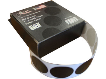 Pro-Shot PR500 SplatterShot Repair Pasters Black 1" Self-Adhesive 500 Per Roll