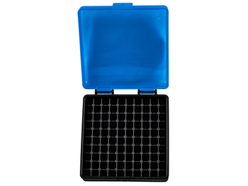 Berry's 83500 Ammo Box 22LR Blue/Black Polypropylene 100rd