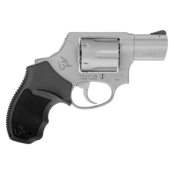 Taurus 2856029CH 856  38 Special P Caliber with 2 Barrel 6rd Capacity Cylinder Overall Matte Finish Stainless Steel Concealed Hammer Frame  Finger Grooved Black Rubber Grip UPC: 725327617495