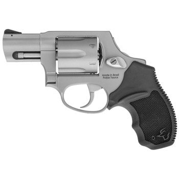 Taurus 2856029CH 856  38 Special P Caliber with 2 Barrel 6rd Capacity Cylinder Overall Matte Finish Stainless Steel Concealed Hammer Frame  Finger Grooved Black Rubber Grip UPC: 725327617495
