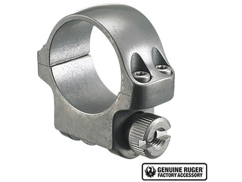 Ruger 90293 3KTG Scope Ring Silver 1" Low