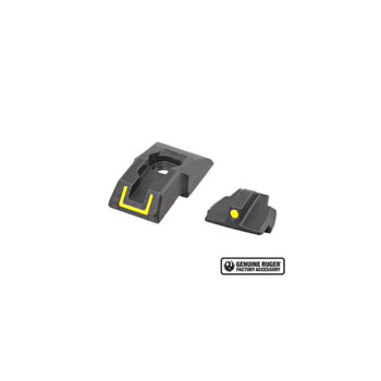Ruger 90649 SecuritySeries Sight Set Yellow  Black  Yellow Front Sight Yellow Rear Sight UPC: 736676906499