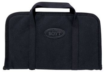 Boyt Harness 0PP660003 Rectangular Pistol Rug made of Waxed Canvas with Black Finish Cotton Batten Padding  Quilted Flannel Lining 16 x 10 Exterior Dimensions UPC: 737618014579